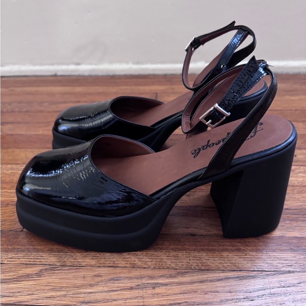 Free People Double Stack Platform Mary Janes - Picture 5 of 7